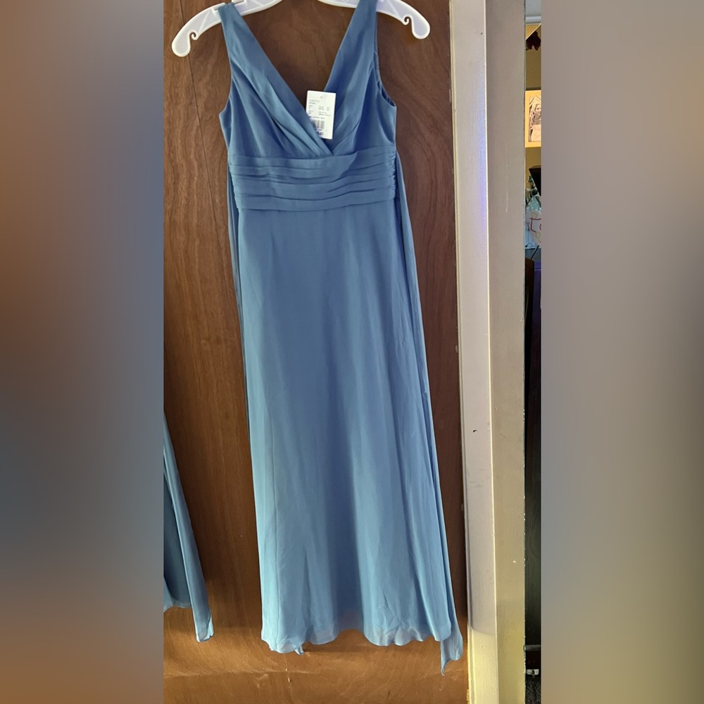 Steel Blue Junior Bridesmaids dresses . NEVER ALTERED/WORN NWT. Size 8 & Size 10